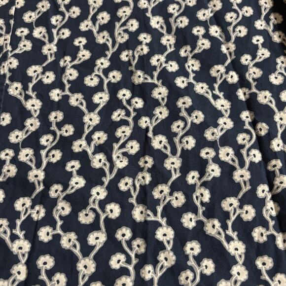 UNTUCKit Shirt Men's Medium S/S Slim Blue White Floral Azal Button Up Cotton - Picture 5 of 7